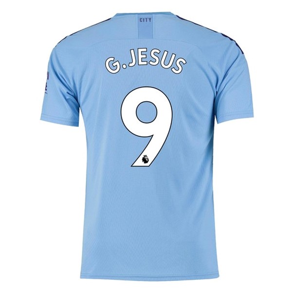 Camiseta Manchester City NO.9 G.Jesus 1ª Kit 2019 2020 Azul